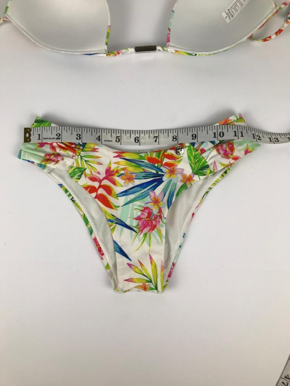 Agua Menta Tropical Floral Bikini Set Size Small Runs Small - Picture 10 of 15